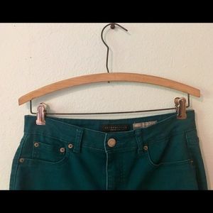 Stretchy Comfy Cyan-Colored Jeggings